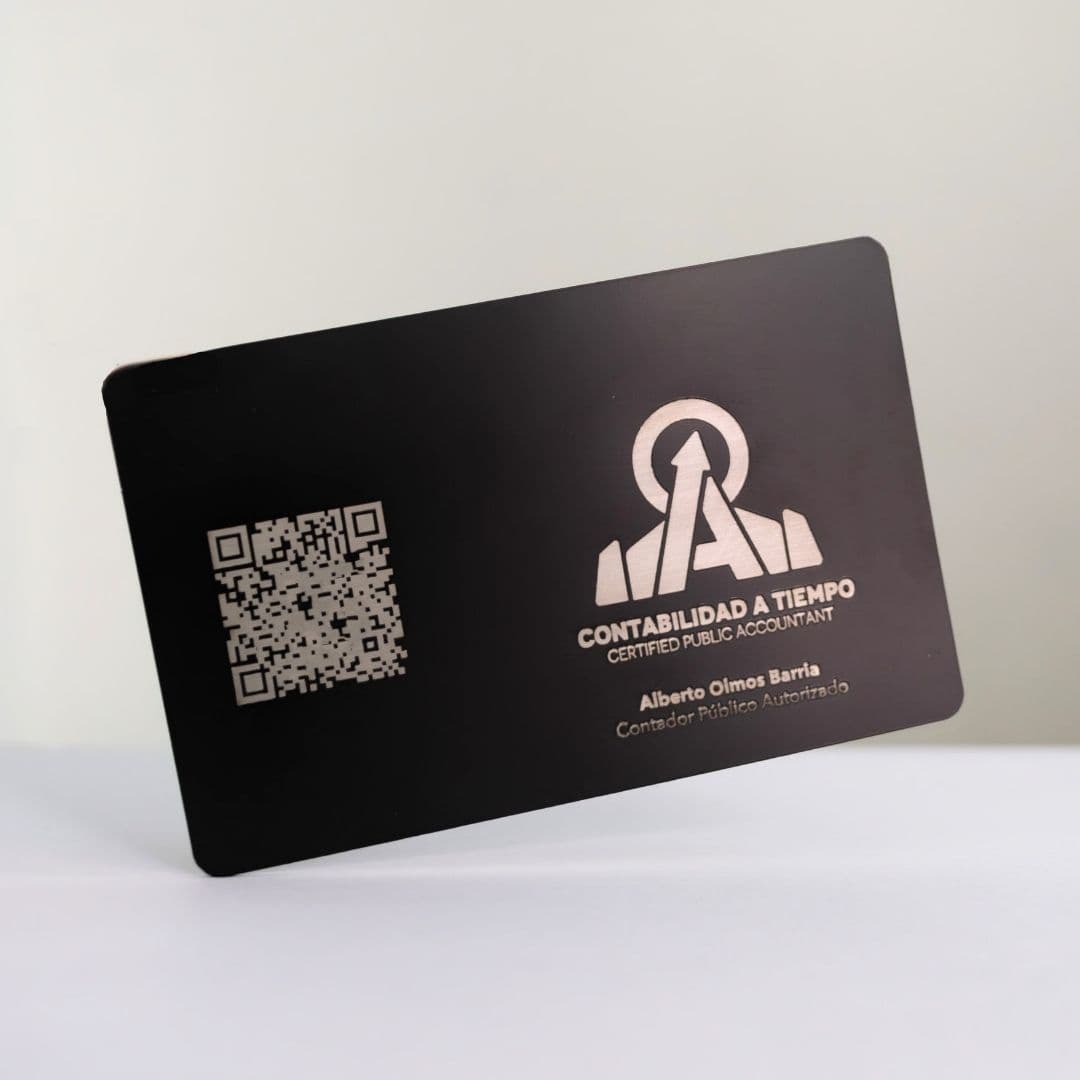Tarjeta Metalizada NFC